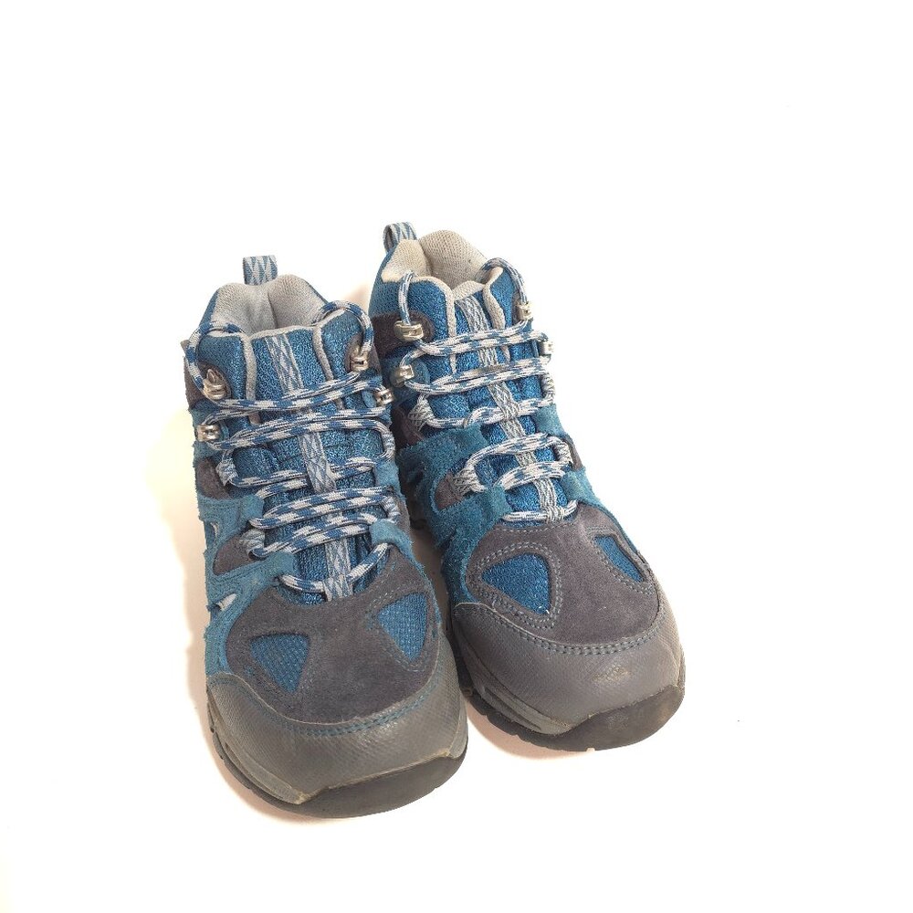 LL Bean Kids Trail Model 3 Waterproof Hiking Boots Blue Suede Mesh Size 5 - Picture 10 of 10